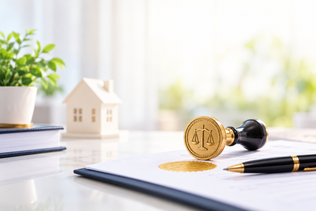 Notary-Stamp-and-Property-Documents